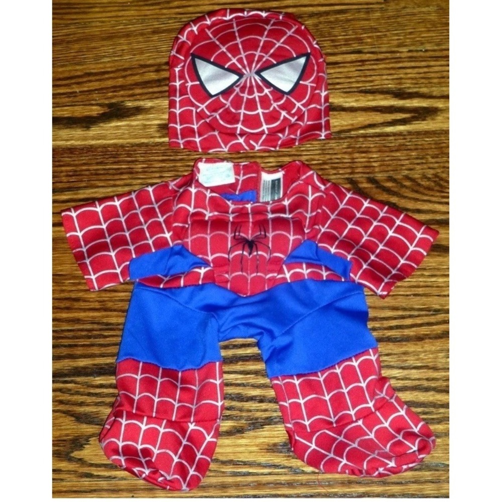 Build-A-Bear Marvel Avengers Spiderman 3 Super Hero Costume Outfit MASK Muscles